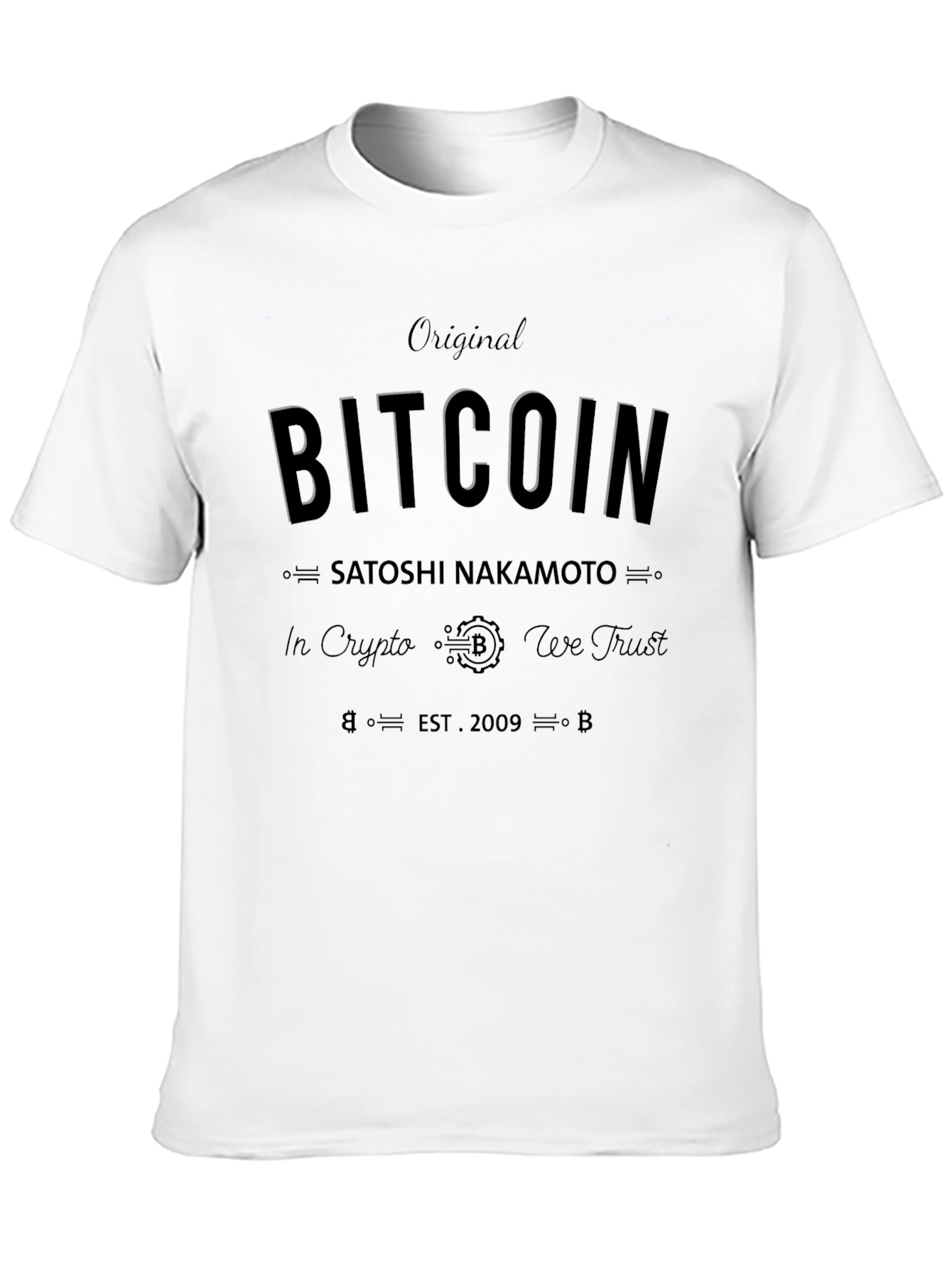 Original Bitcoin T-Shirt - In Crypto We Trust