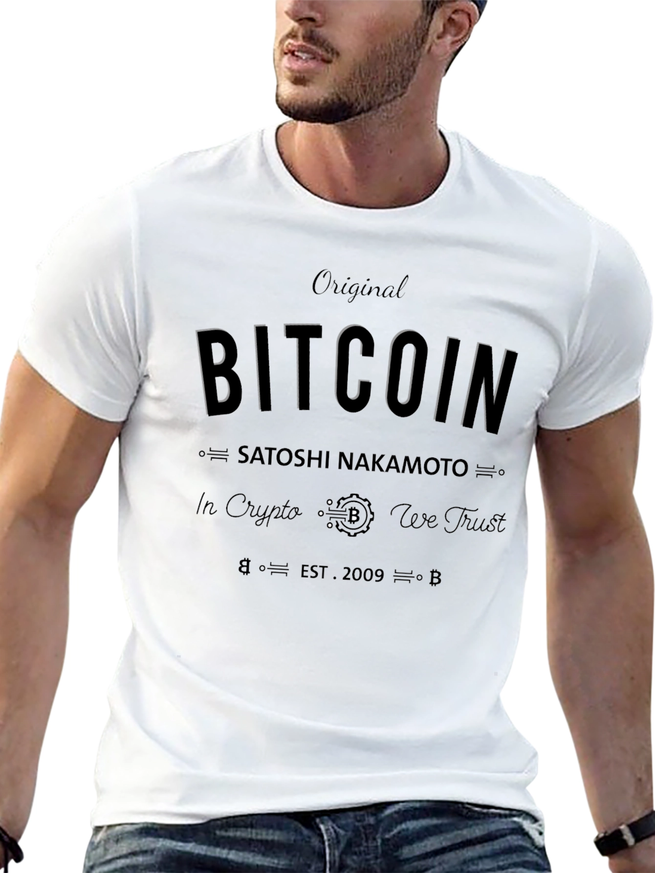 Original Bitcoin T-Shirt - In Crypto We Trust