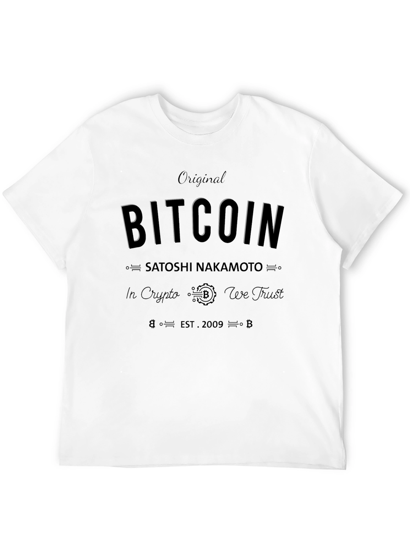 Original Bitcoin T-Shirt - In Crypto We Trust