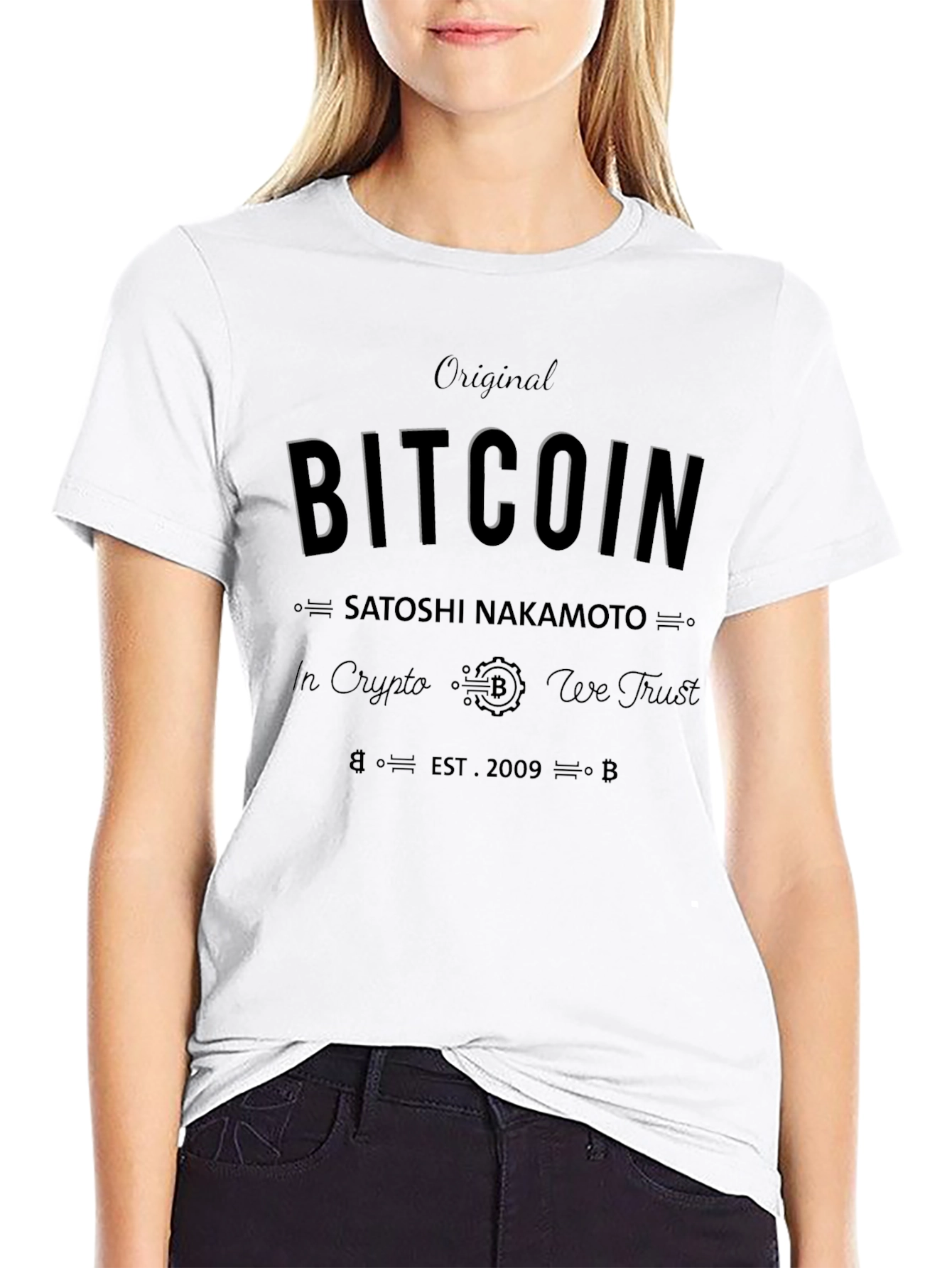 Original Bitcoin T-Shirt - In Crypto We Trust
