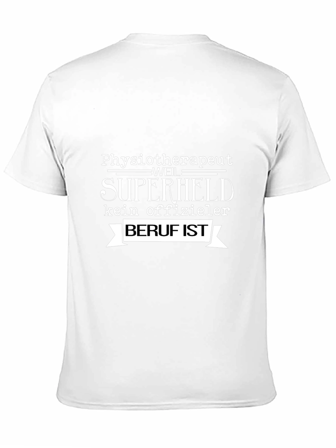 Physiotherapist Superhero Tee - Black Cotton Comfort