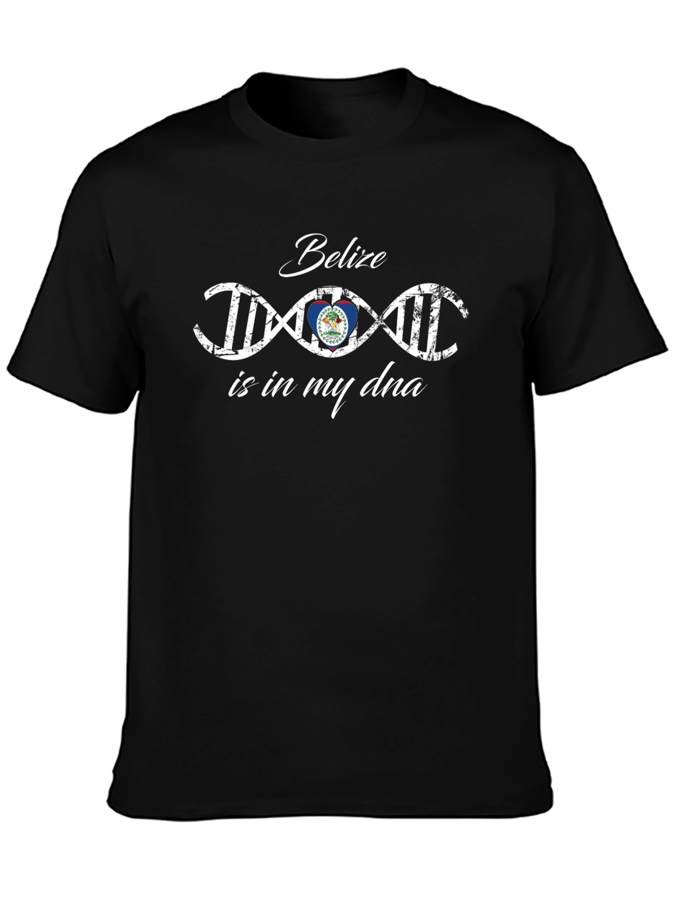 Belize DNA T-Shirt - Black Cotton Tee