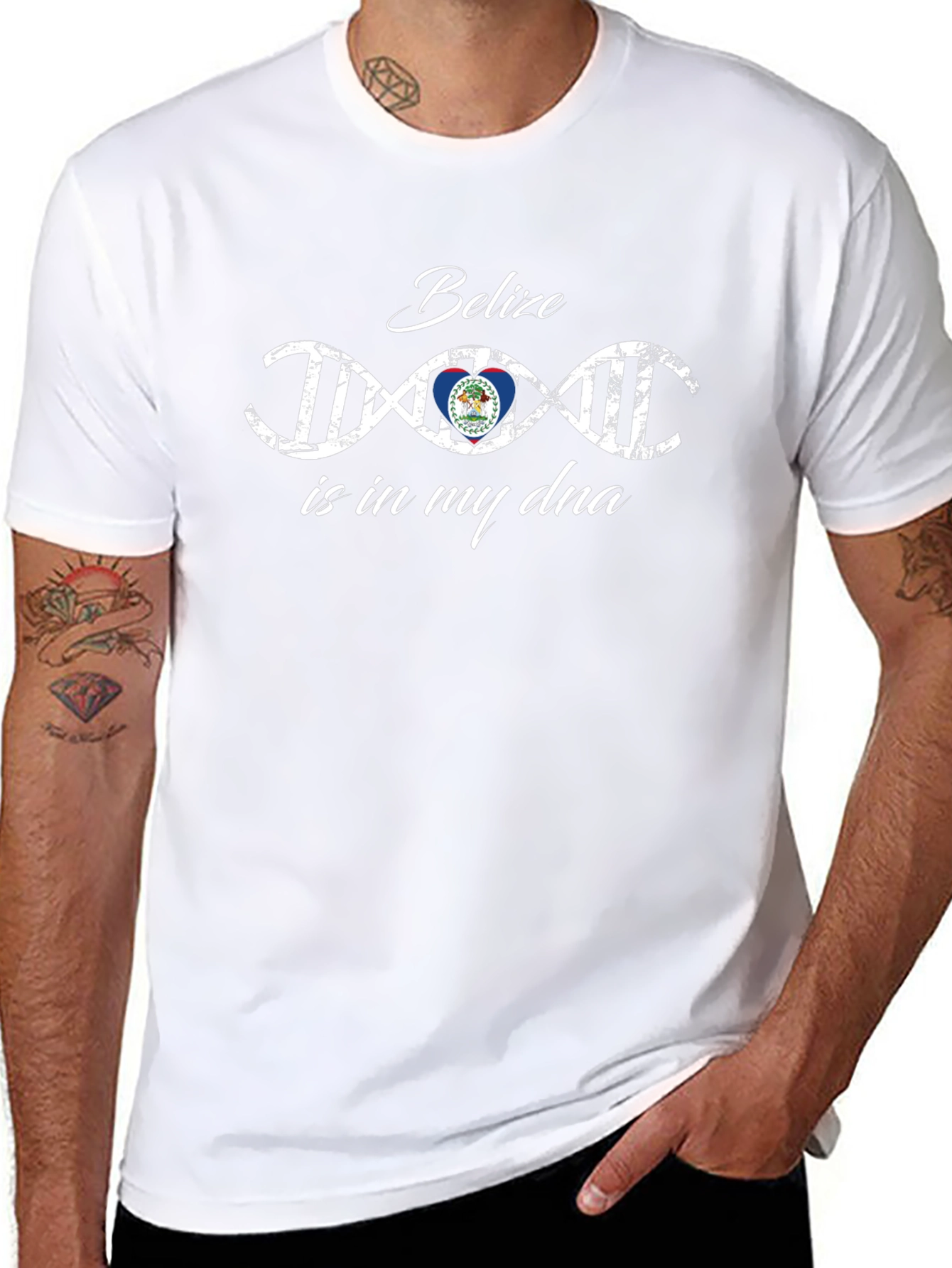 Belize DNA T-Shirt - Black Cotton Tee