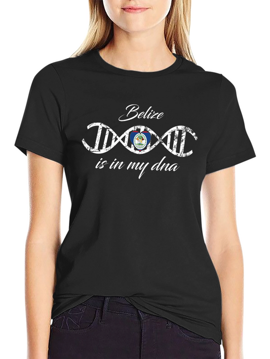 Belize DNA T-Shirt - Black Cotton Tee