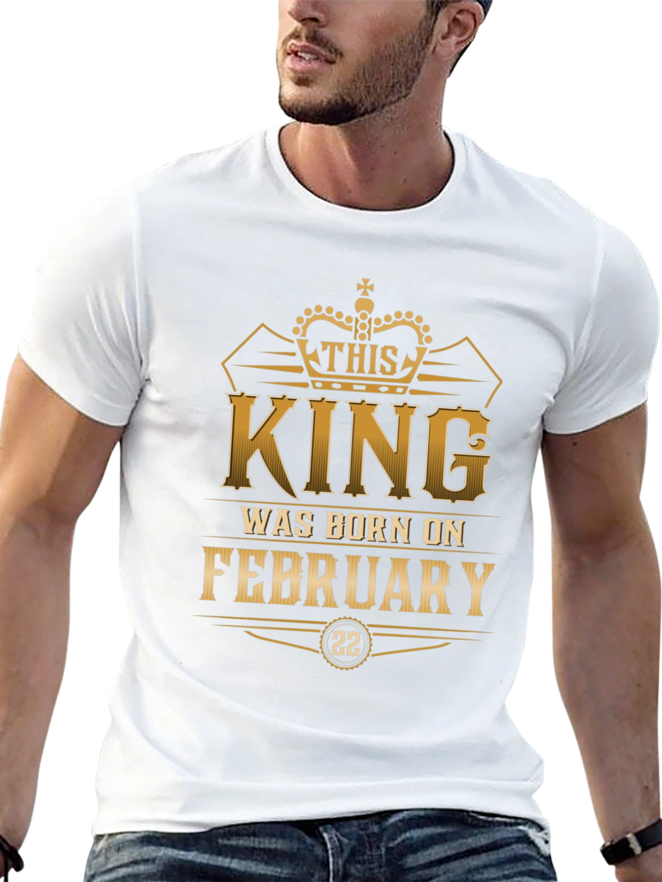 King Born in February 22nd T-Shirt