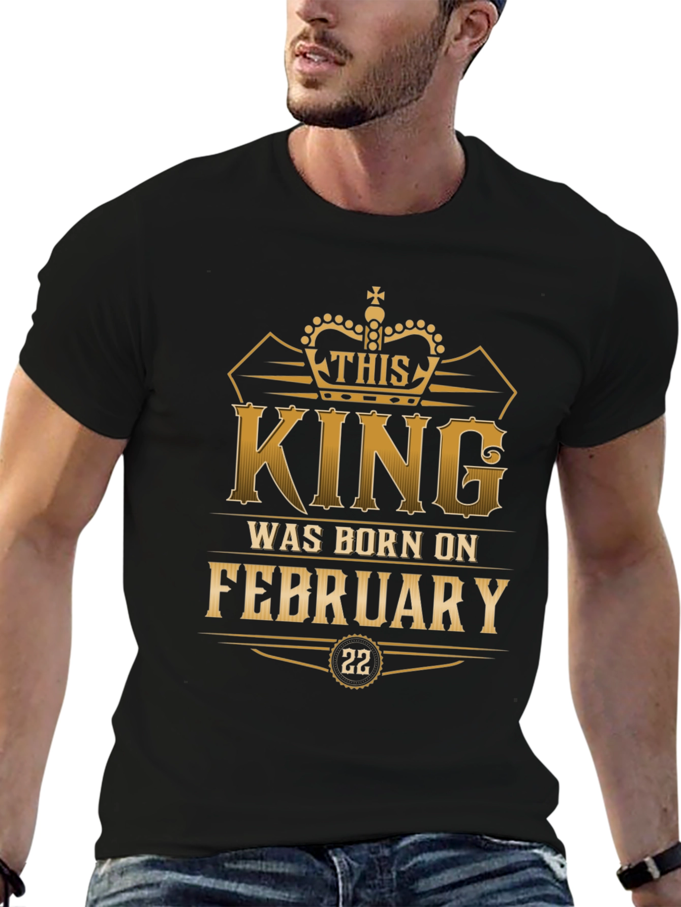 King Born in February 22nd T-Shirt
