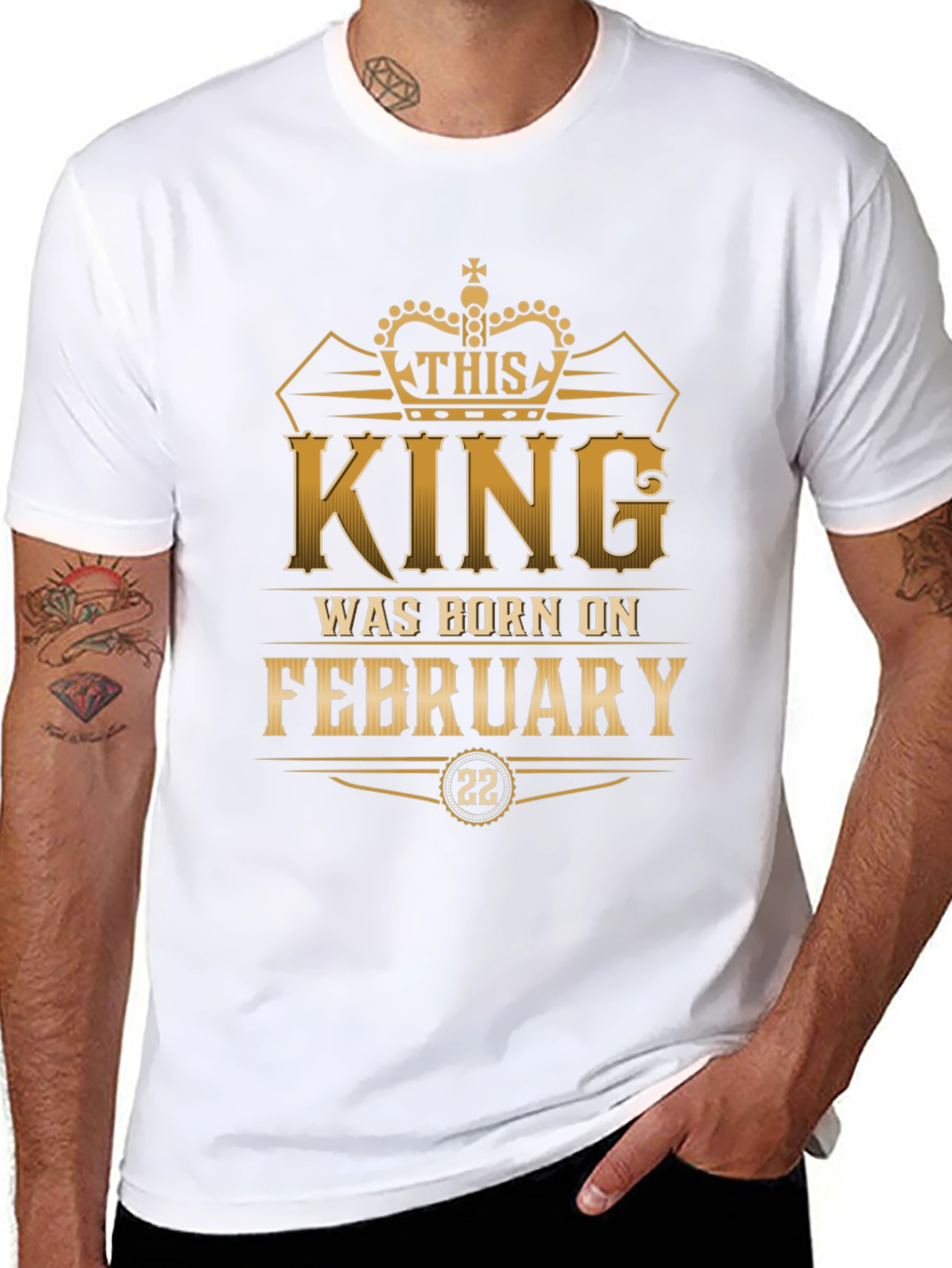 King Born in February 22nd T-Shirt