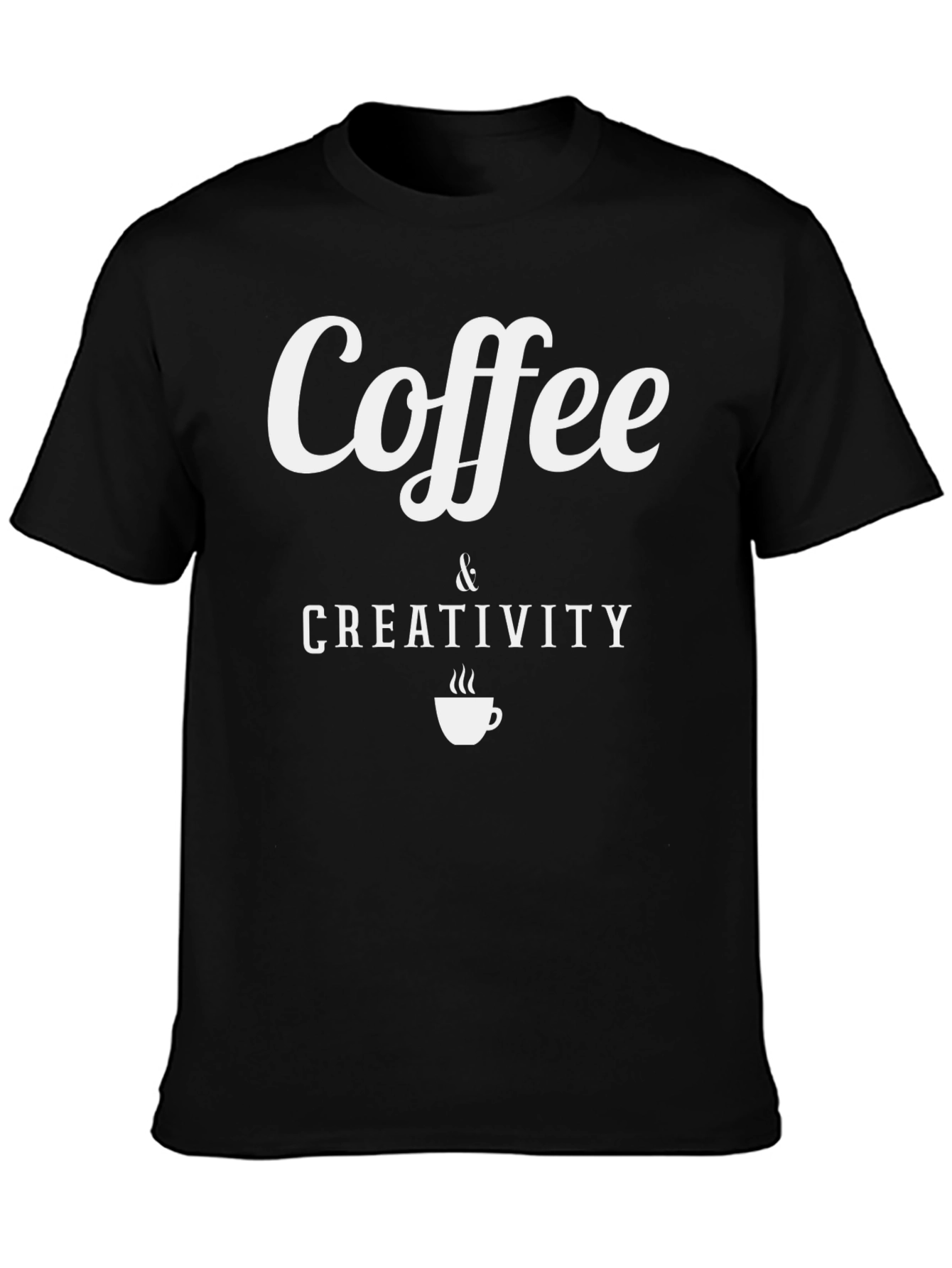 Coffee & Creativity Graphic Tee - Black