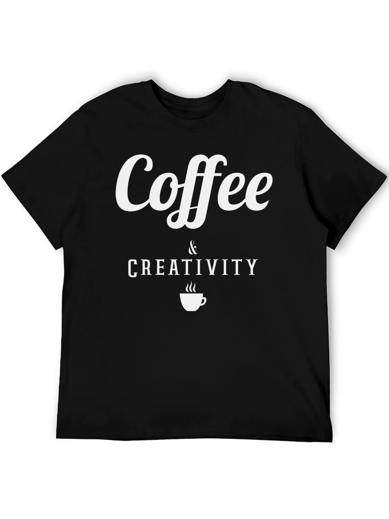 Coffee & Creativity Graphic Tee - Black