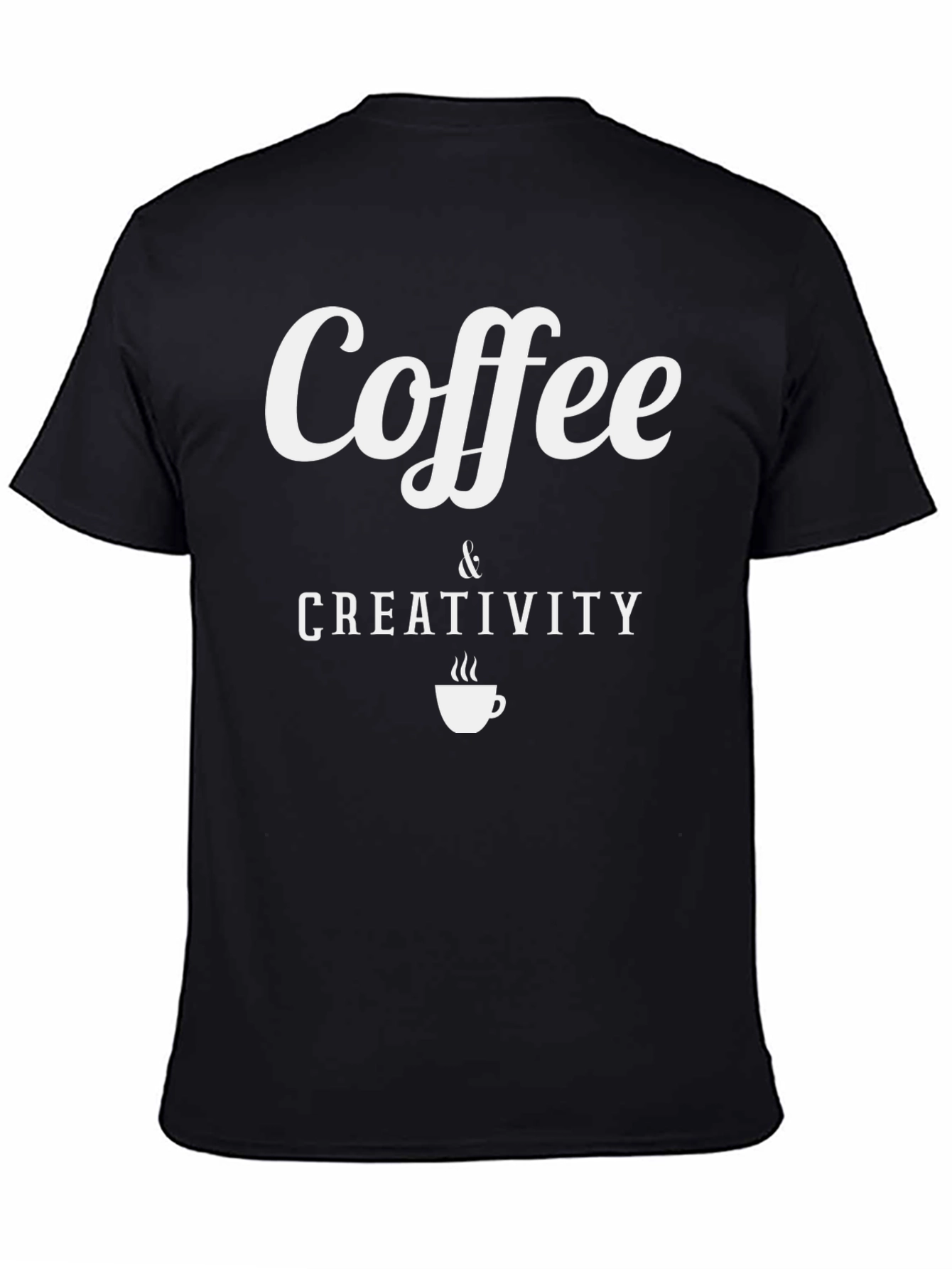 Coffee & Creativity Graphic Tee - Black