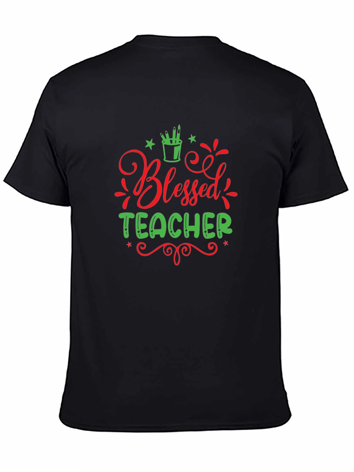 Blessed Teacher Graphic Tee - Black