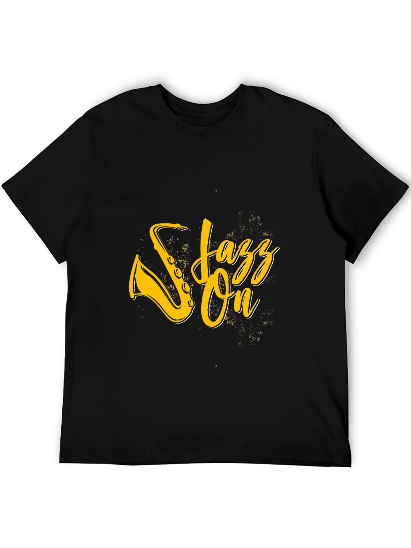Jazz On Graphic Black T-Shirt