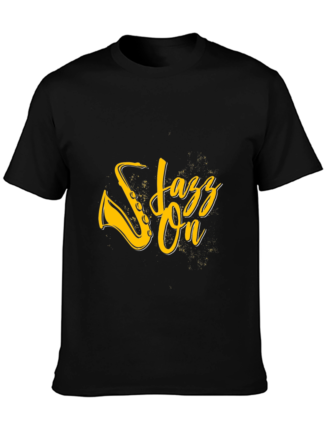Jazz On Graphic Black T-Shirt