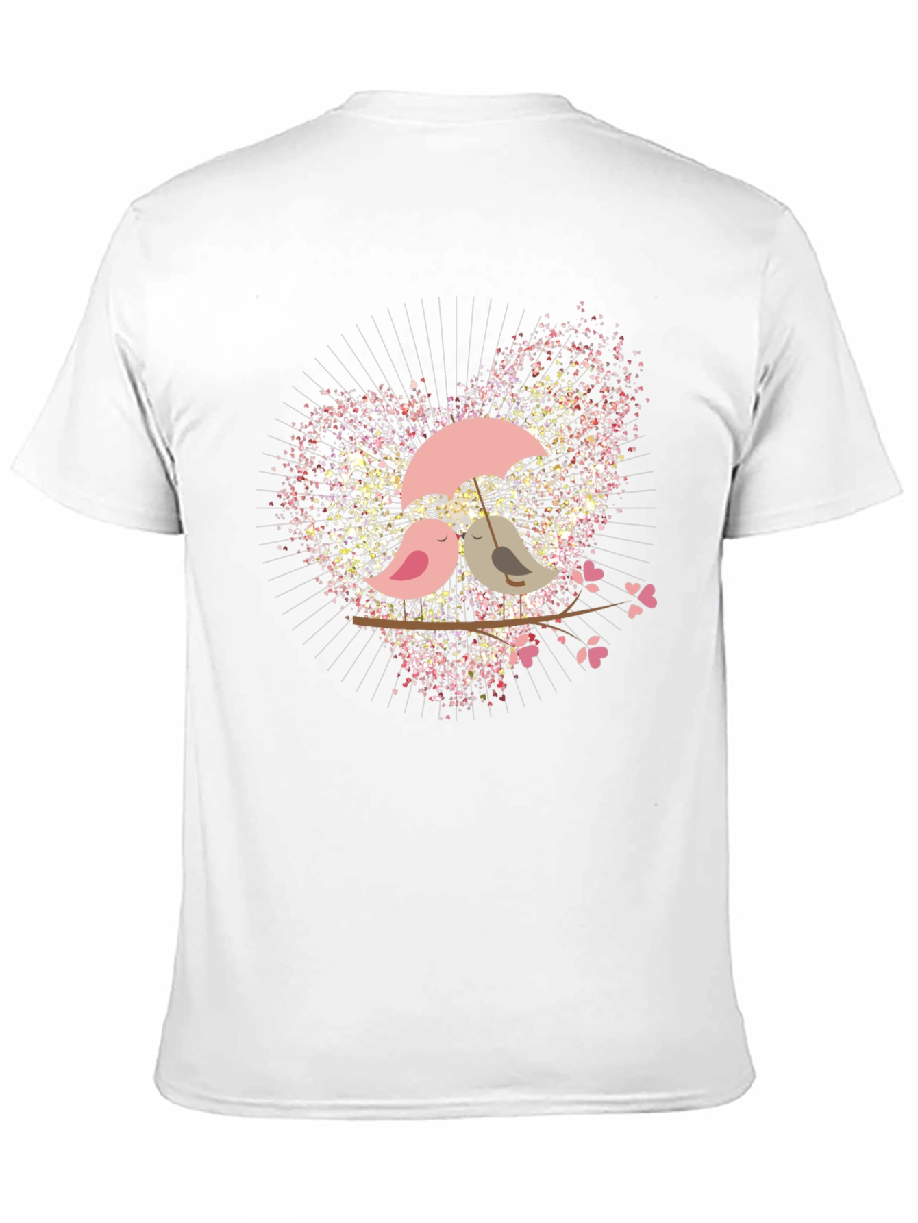 Love Birds Graphic Tee - Romantic Design
