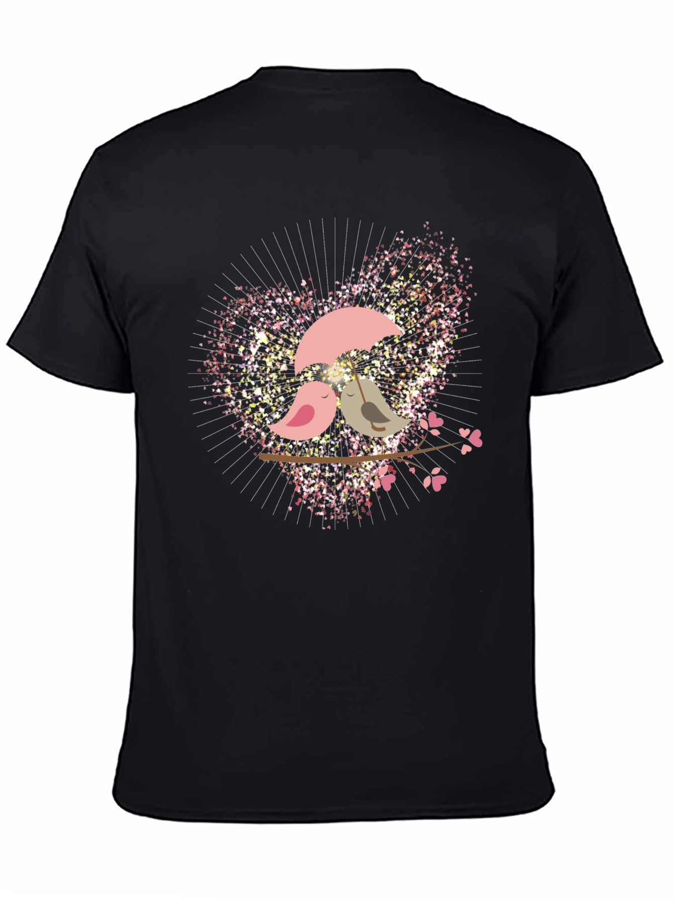 Love Birds Graphic Tee - Romantic Design