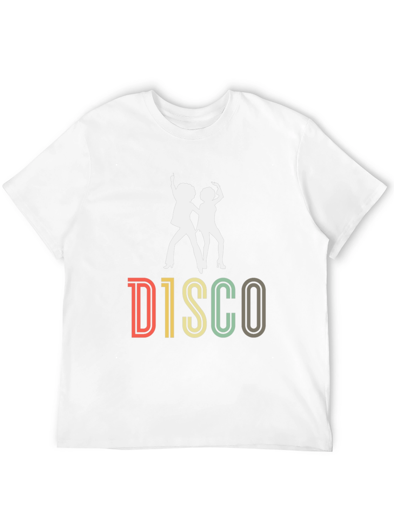 Retro Disco Dance Graphic T-Shirt - Black