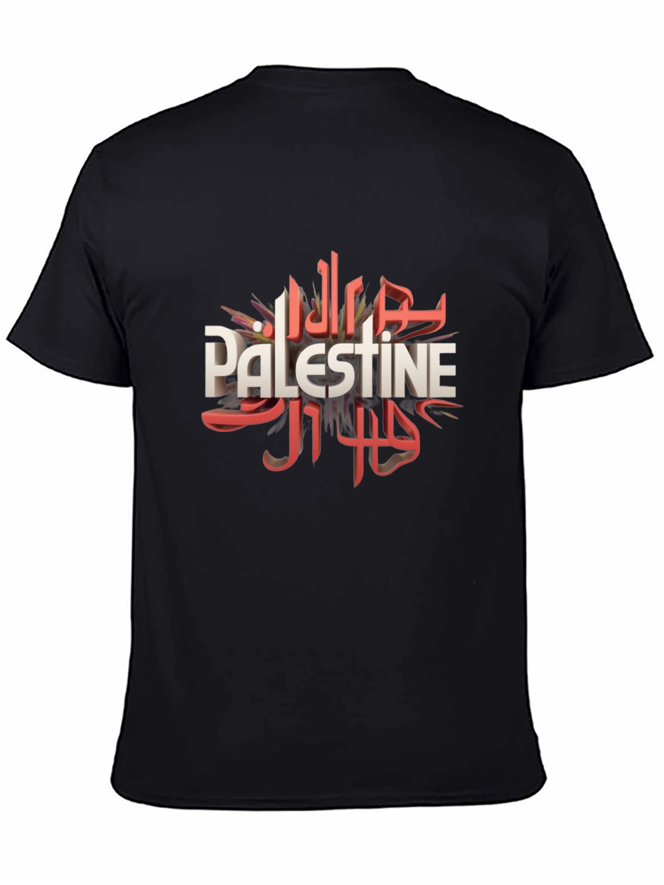 Palestine Arabic Graphic T-Shirt