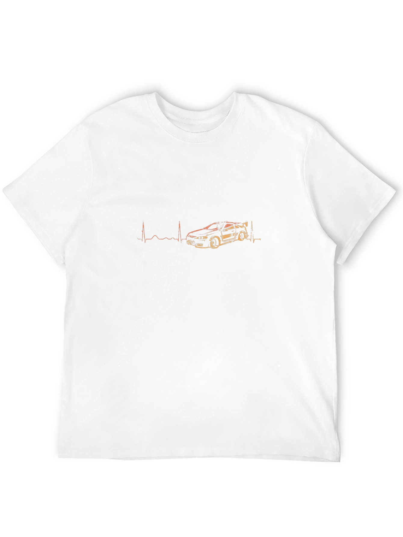 Car Heartbeat Graphic Tee - Stylish Automotive Enthusiast Shirt