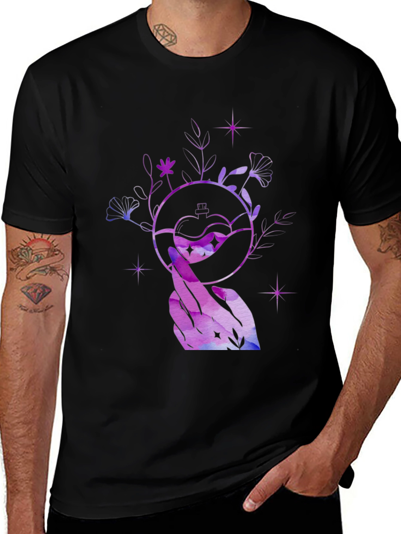 Mystic Potion Graphic Tee - Unisex Black Shirt
