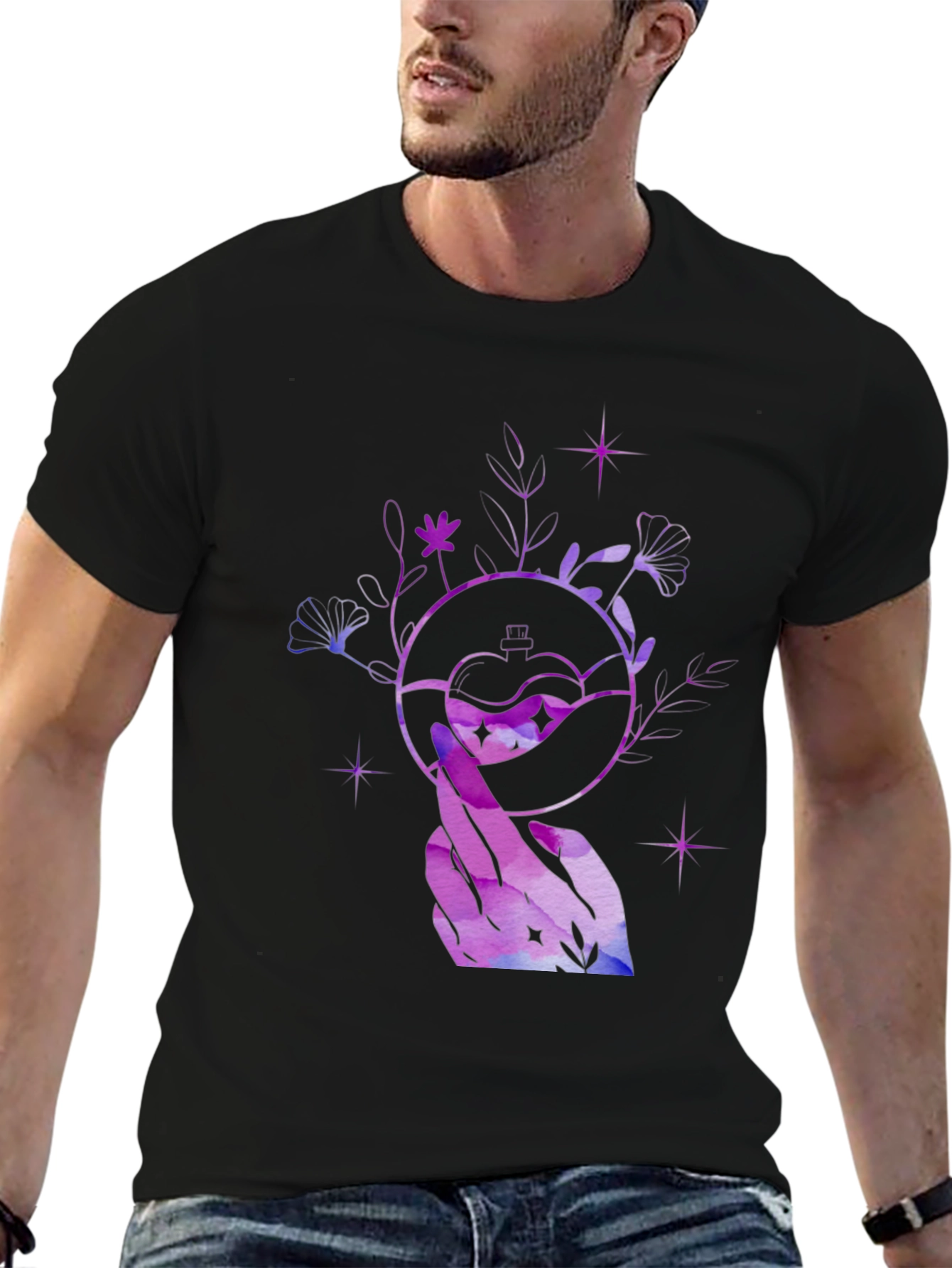 Mystic Potion Graphic Tee - Unisex Black Shirt