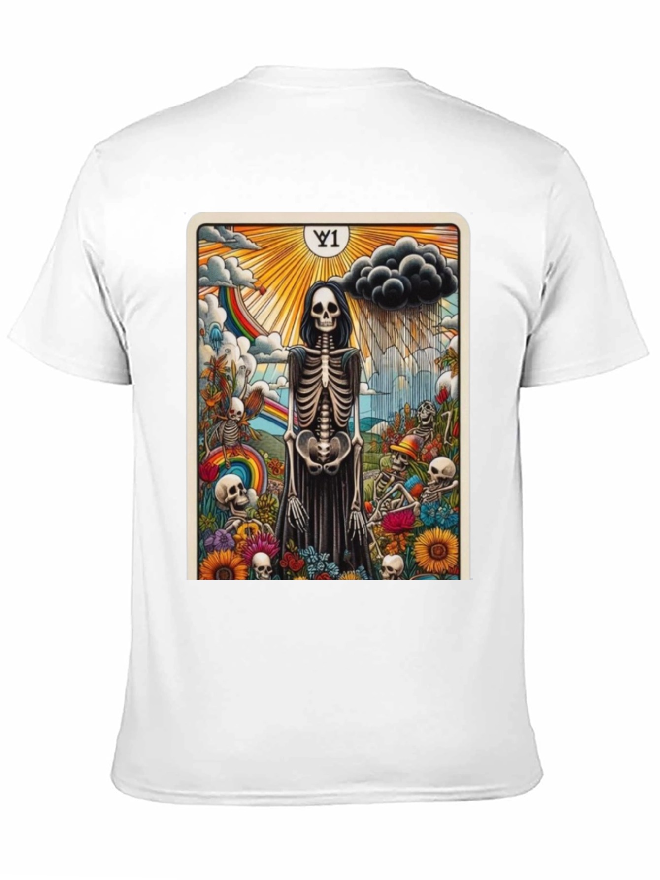 Grim Reaper Tarot Card Graphic T-Shirt