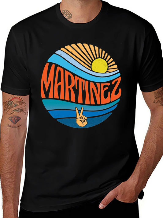 Martinez Retro Sunset T-Shirt - Vintage Graphic Tee