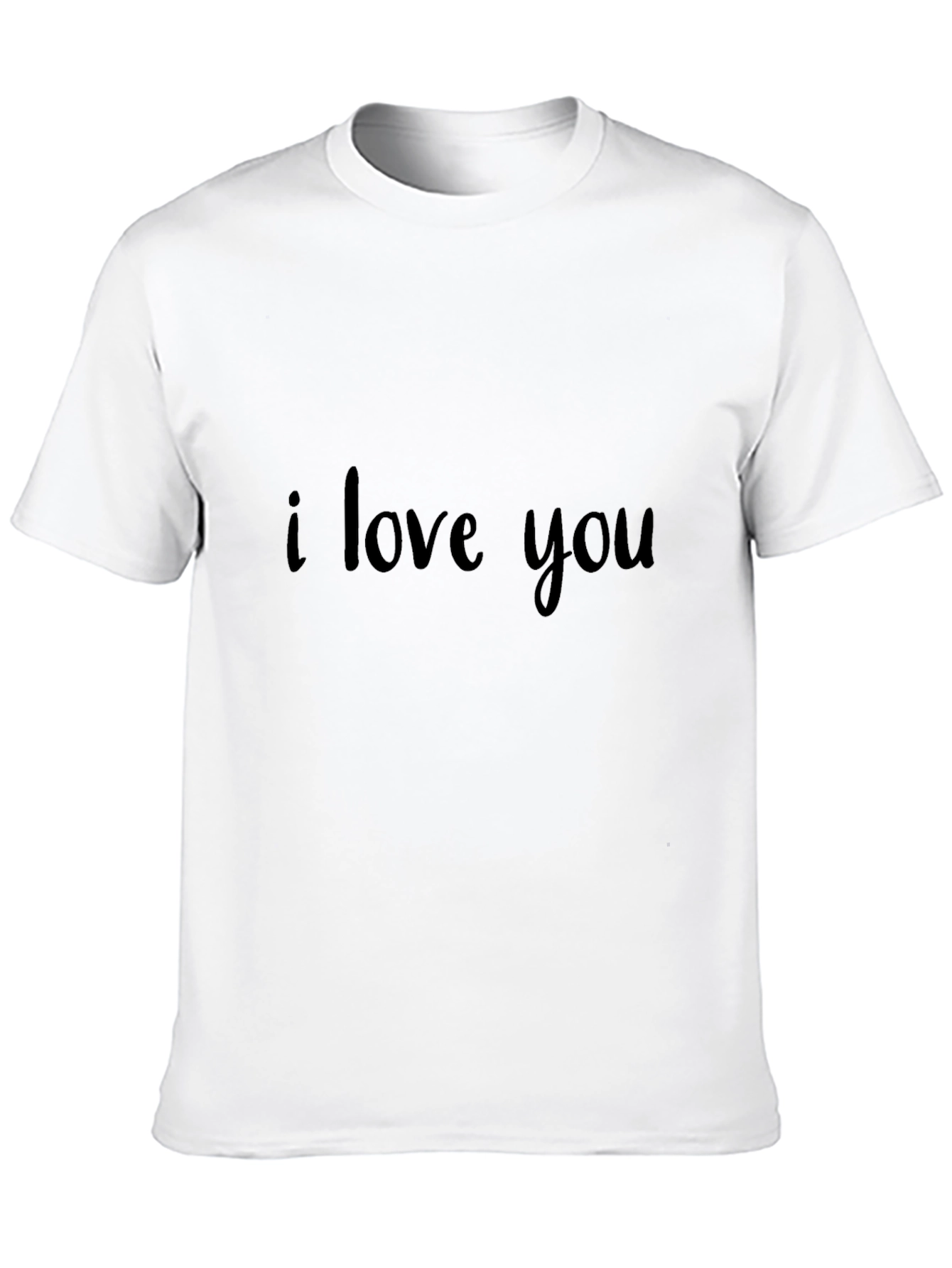 I Love You Black Graphic Tee