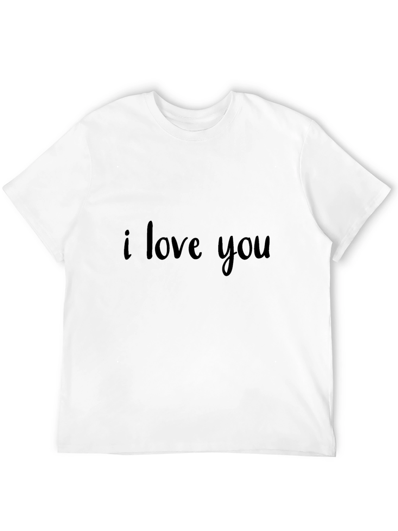 I Love You Black Graphic Tee