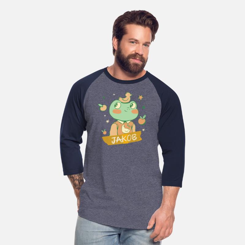 JAKOB - Lovely boys name with a cute frog