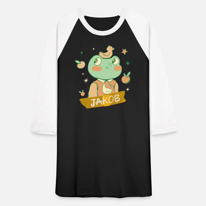 JAKOB - Lovely boys name with a cute frog