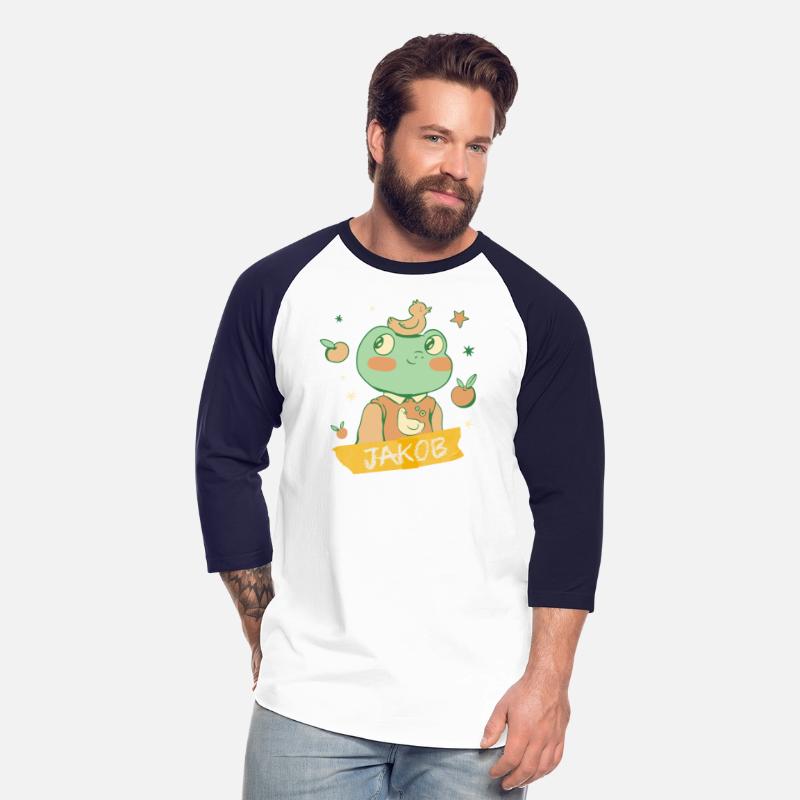 JAKOB - Lovely boys name with a cute frog