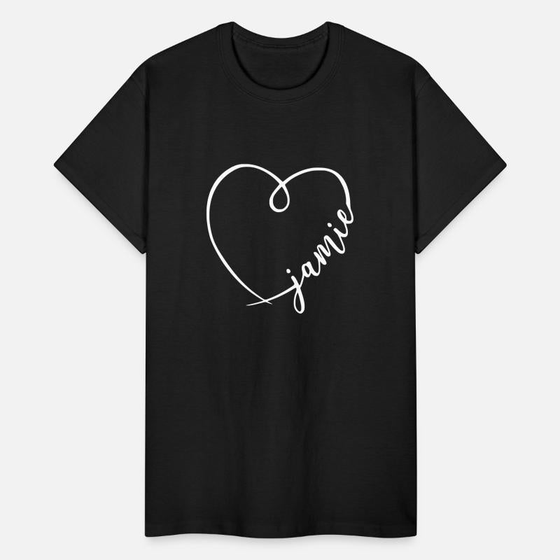 Jamie Name Heart Calligraphy