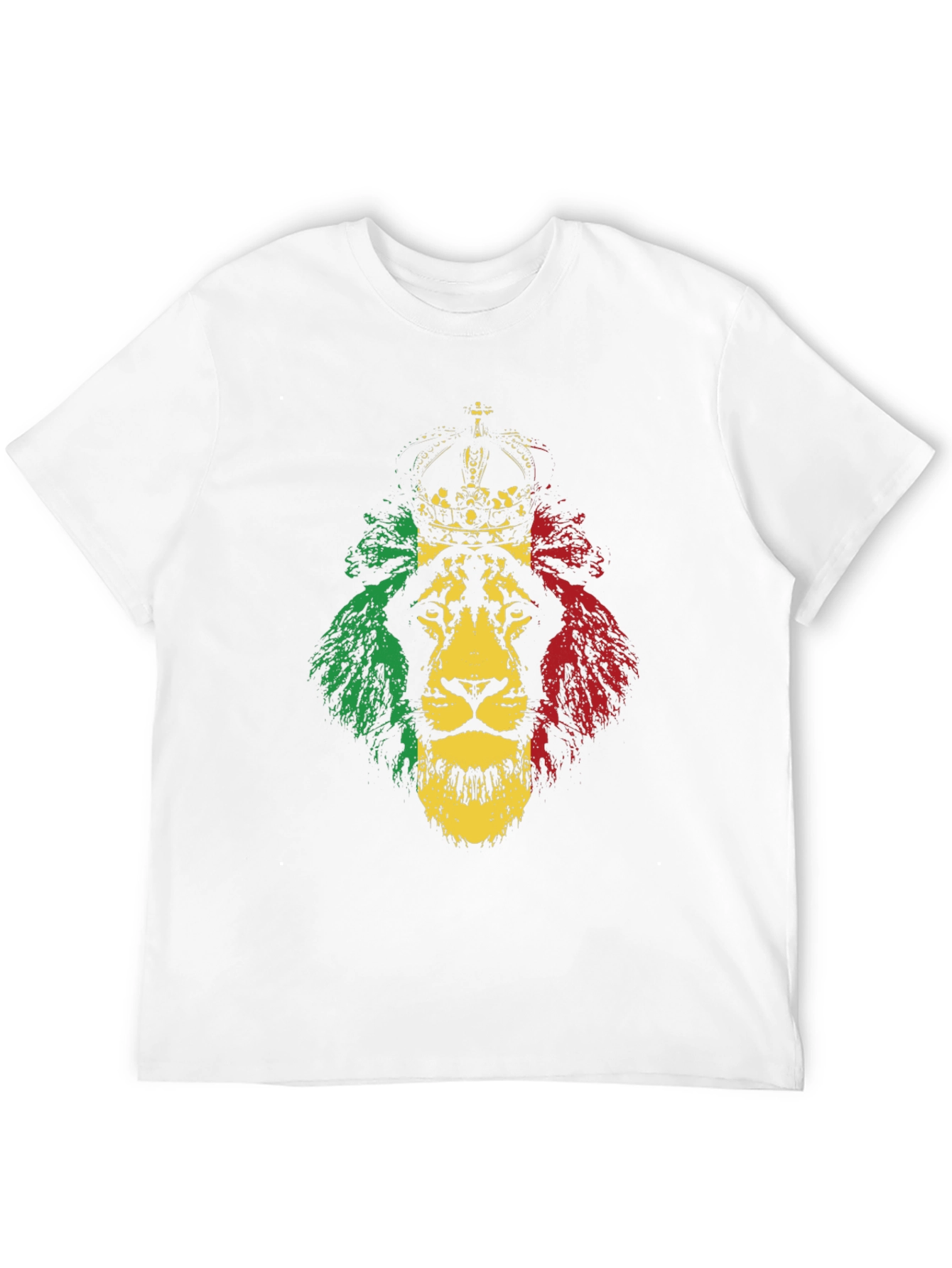 Rasta Lion Graphic Tee - Reggae Crown T-Shirt