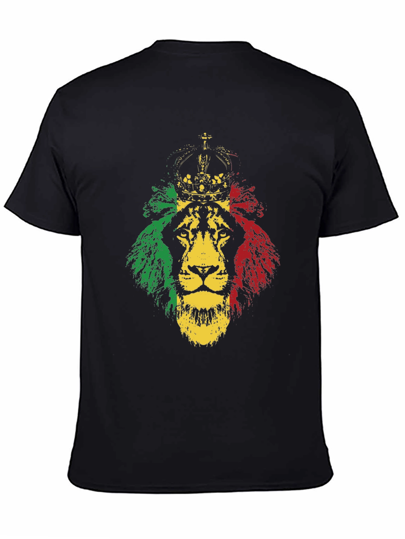 Rasta Lion Graphic Tee - Reggae Crown T-Shirt