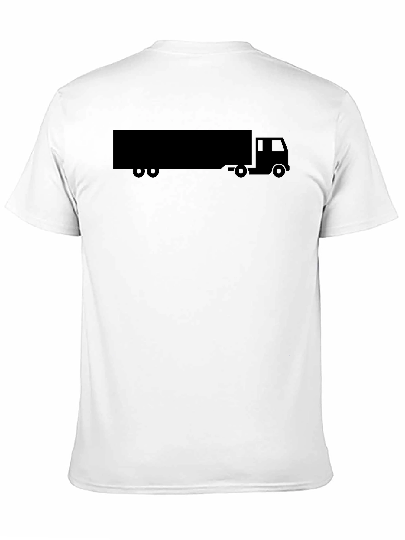 Truck Graphic Tee - Modern Black Cotton Shirt