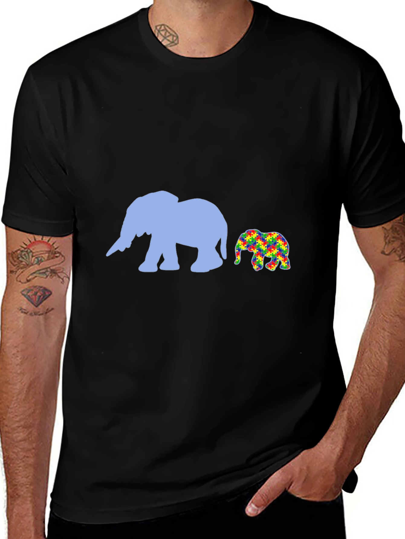 Elephant Autism Awareness T-Shirt