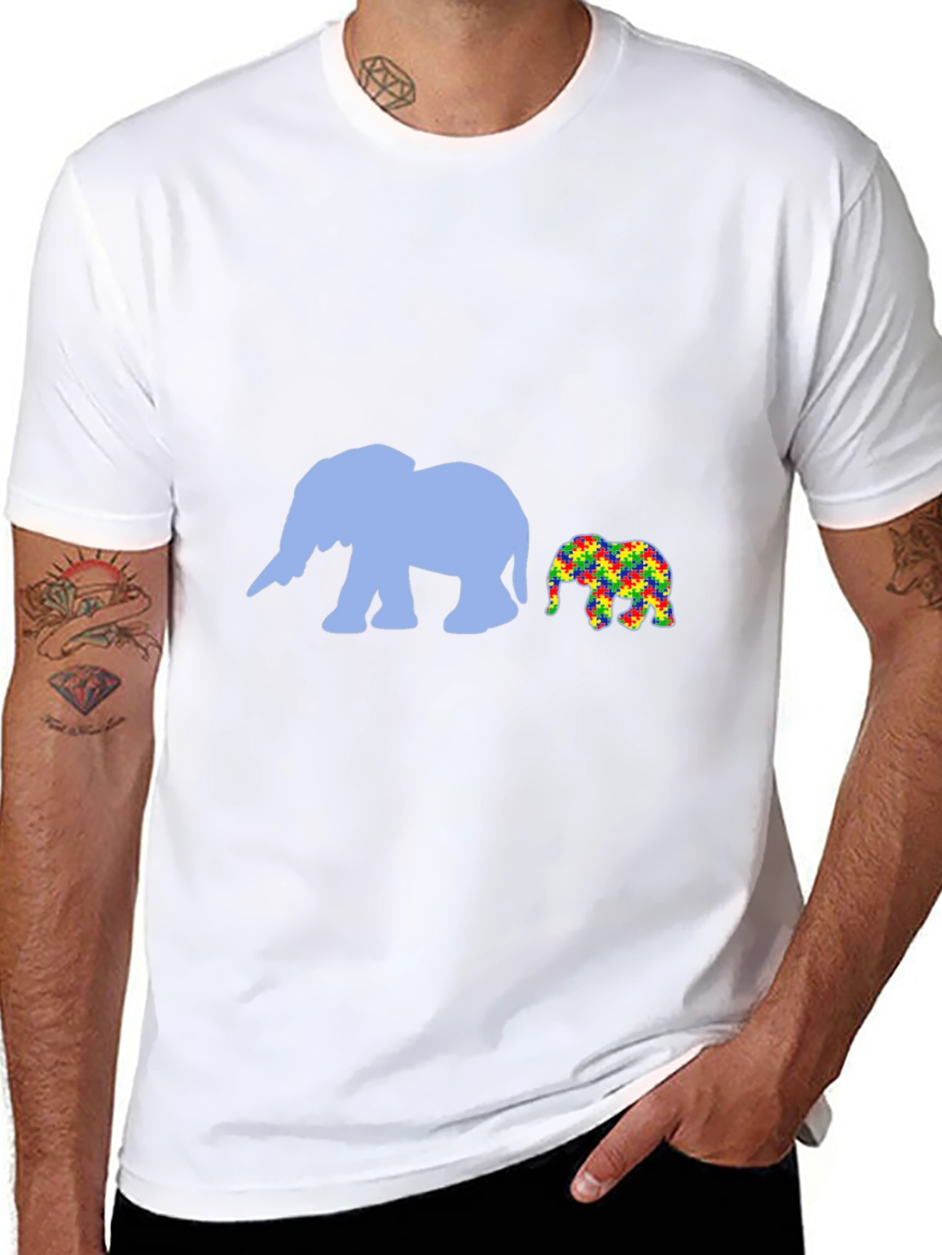 Elephant Autism Awareness T-Shirt