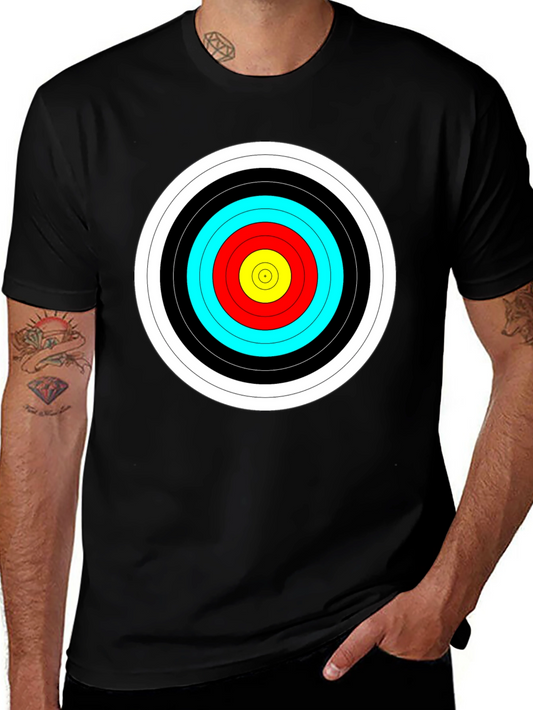 Target Graphic Black T-Shirt - Archers Bullseye Tee