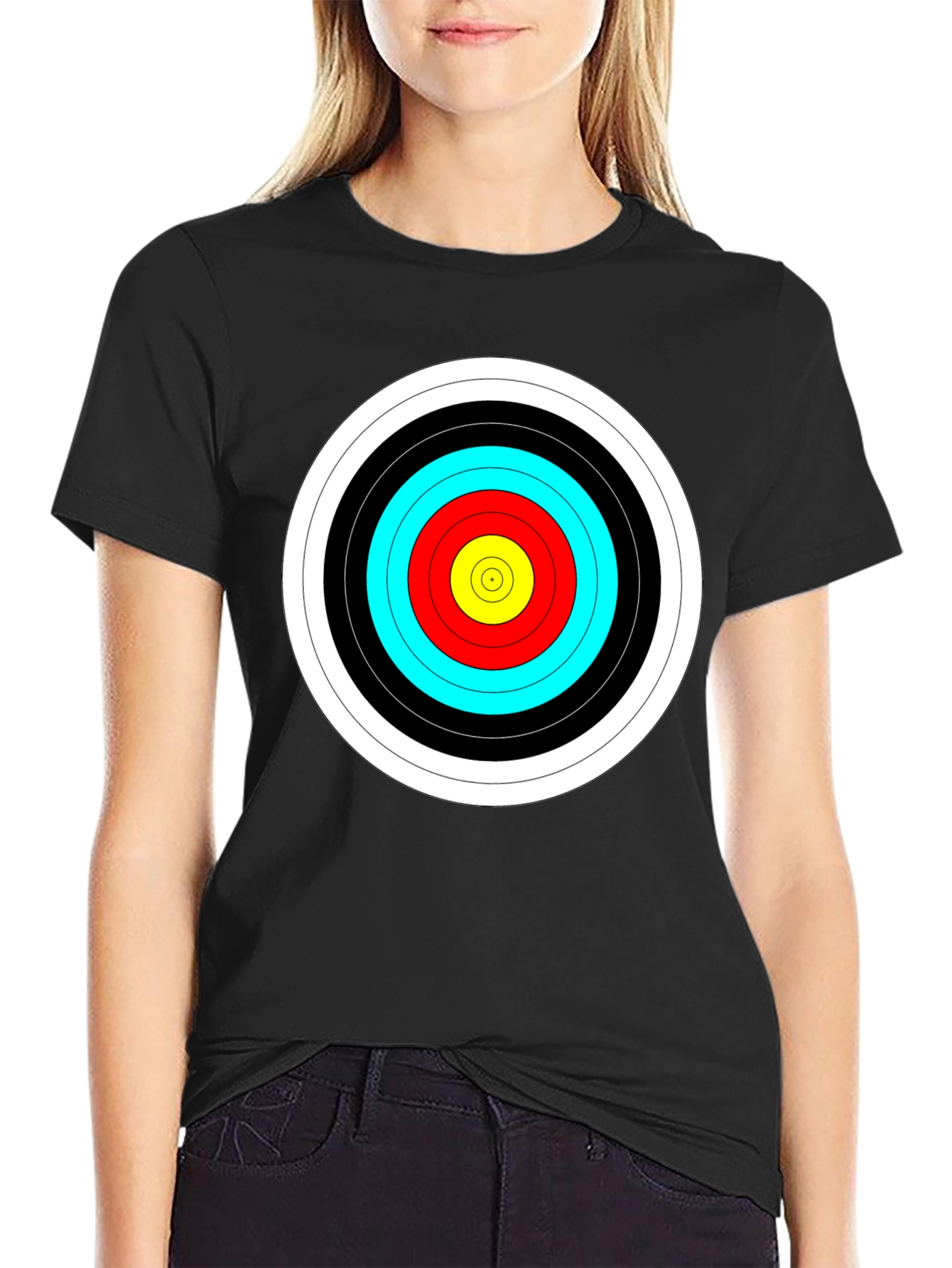 Target Graphic Black T-Shirt - Archers Bullseye Tee