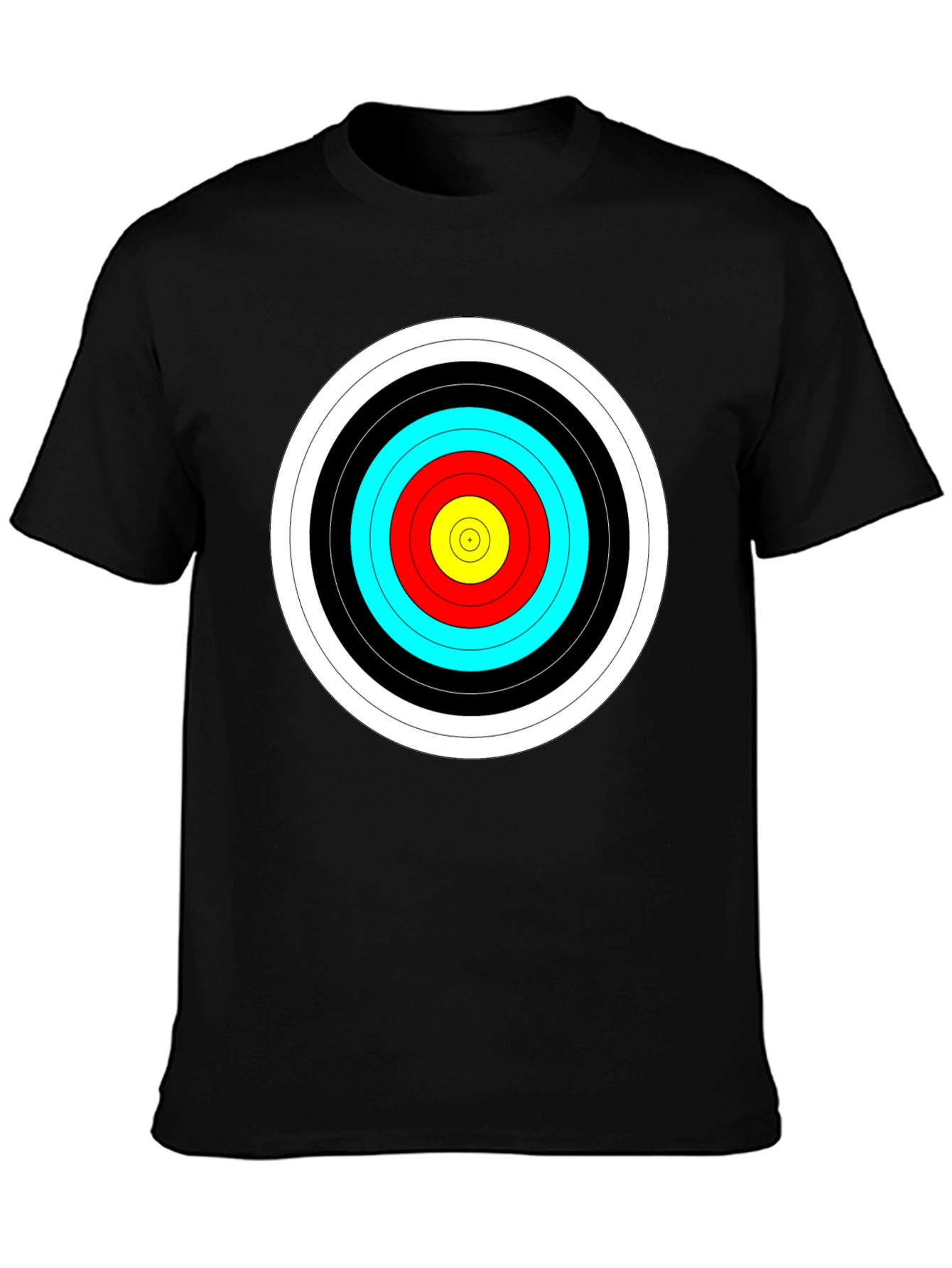 Target Graphic Black T-Shirt - Archers Bullseye Tee