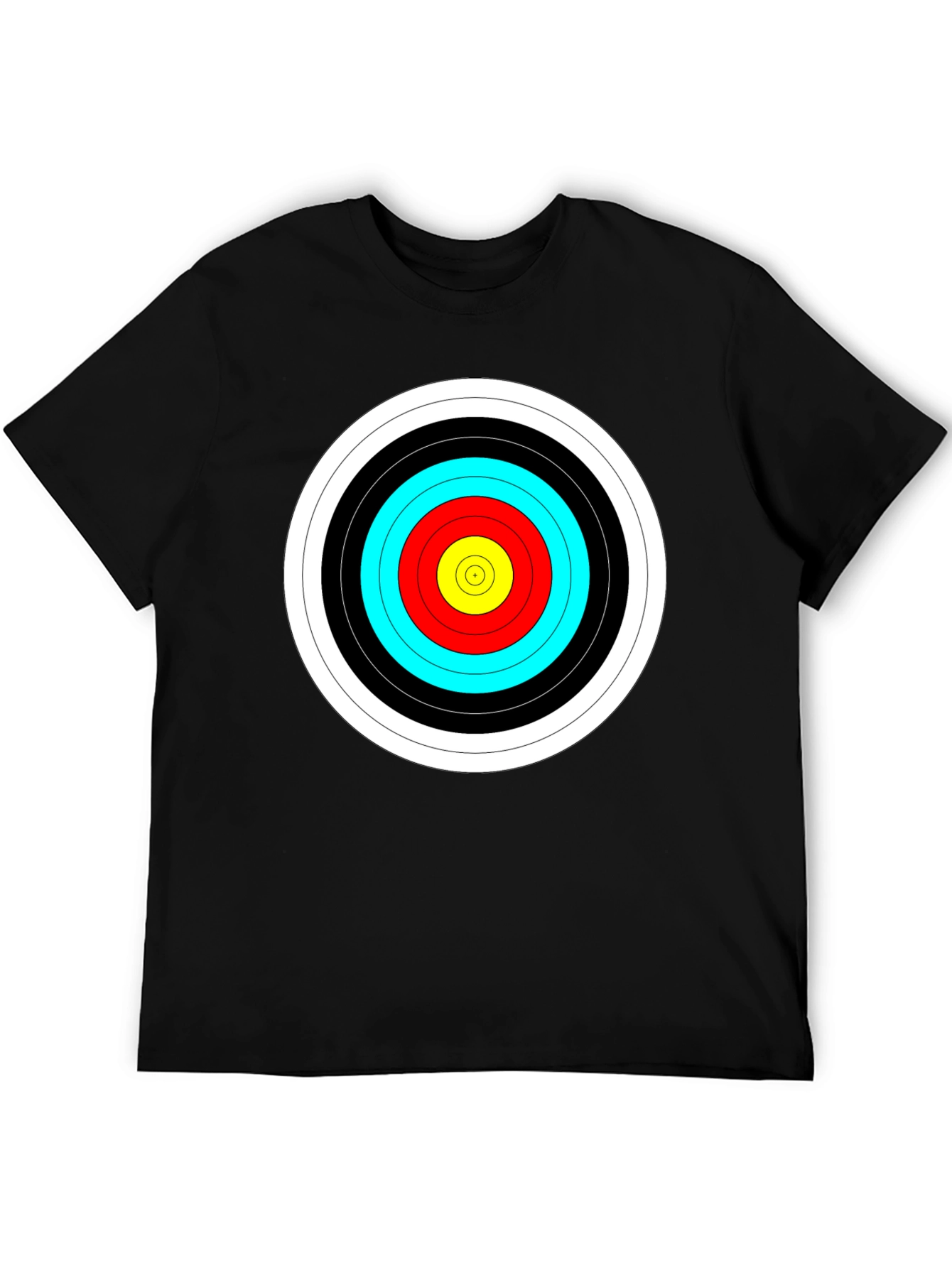 Target Graphic Black T-Shirt - Archers Bullseye Tee