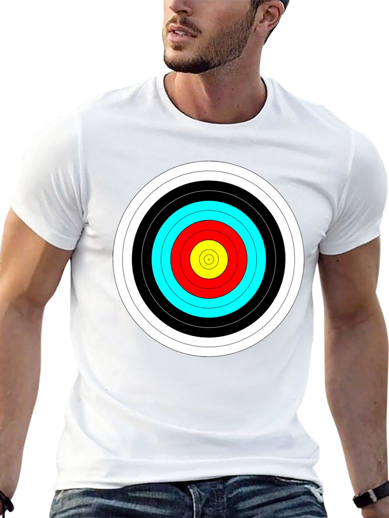 Target Graphic Black T-Shirt - Archers Bullseye Tee
