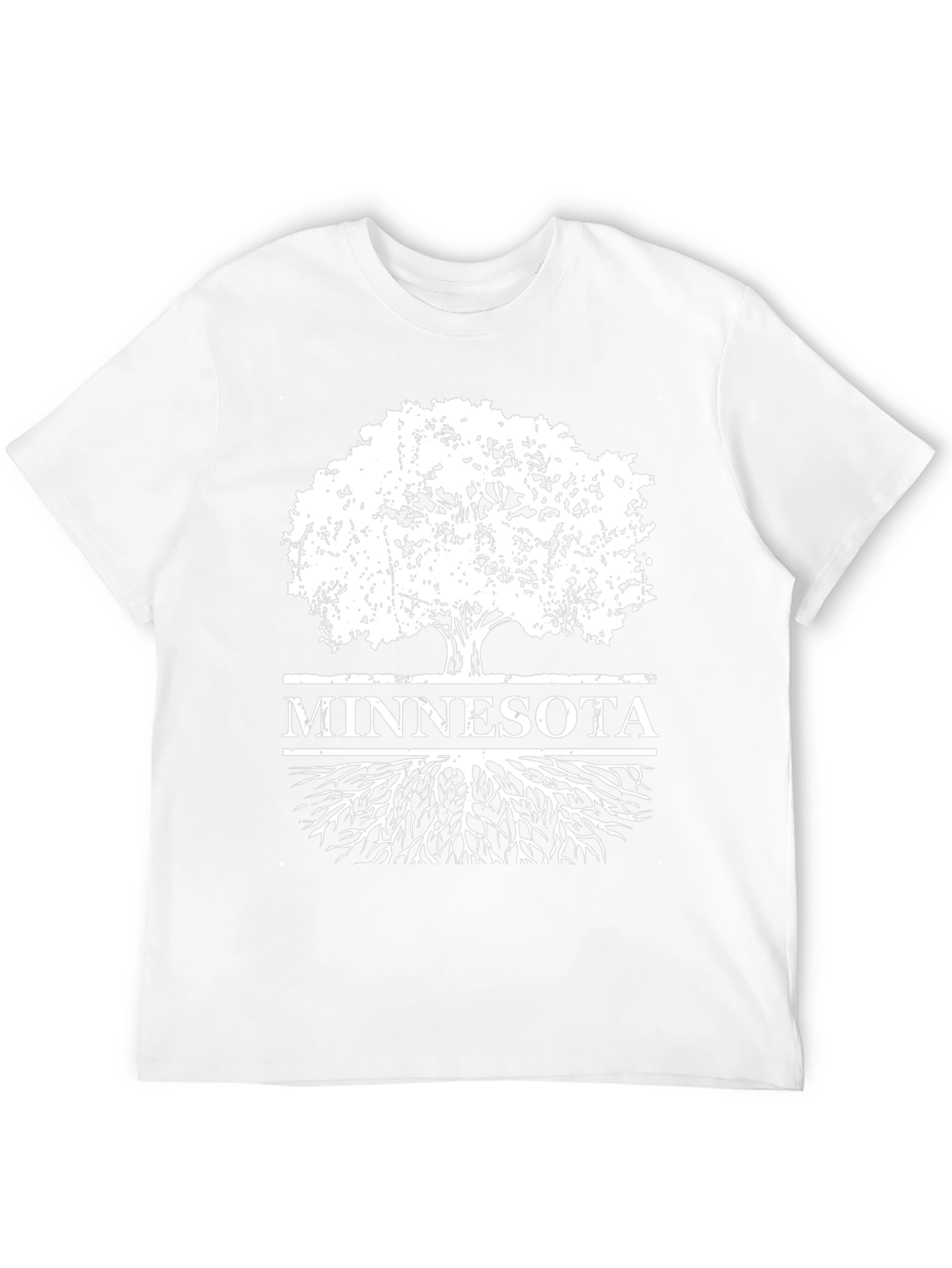Minnesota Tree Roots Black T-Shirt