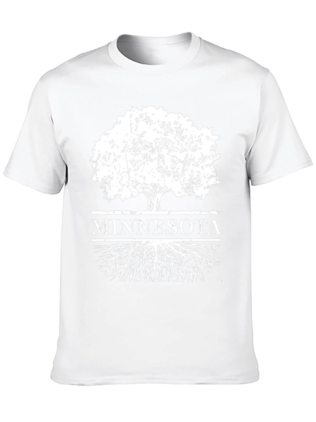 Minnesota Tree Roots Black T-Shirt