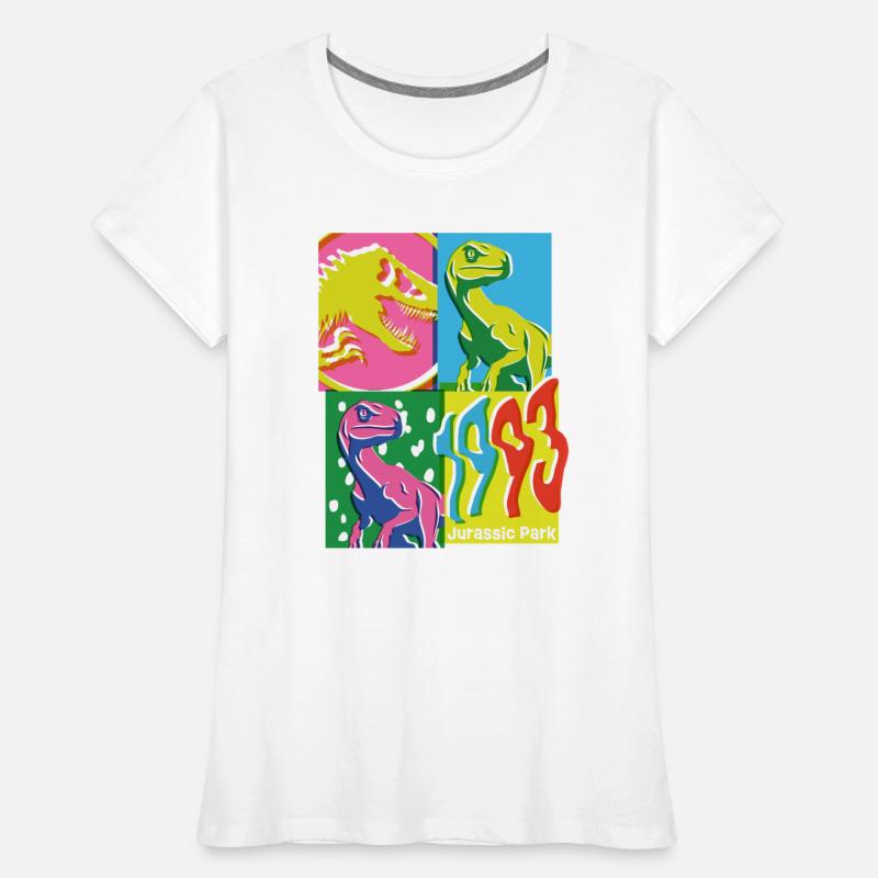 Jurassic Park 1993 Velociraptor Colourful