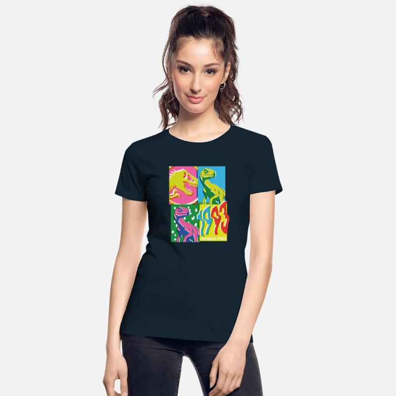 Jurassic Park 1993 Velociraptor Colourful