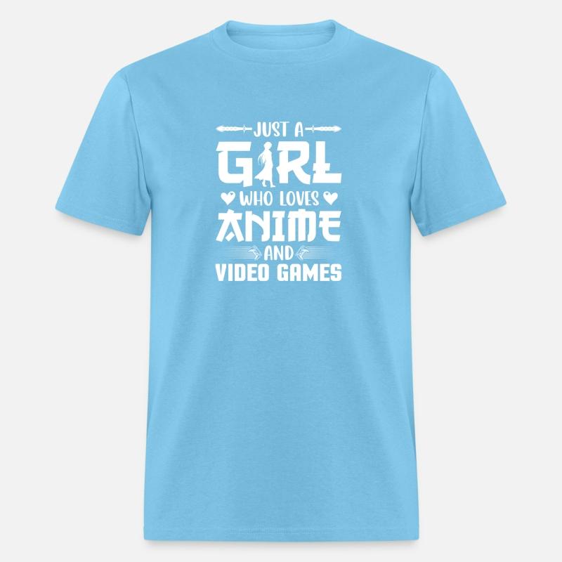 Just A Girl Who Loves Anime And Video Games Shirt
