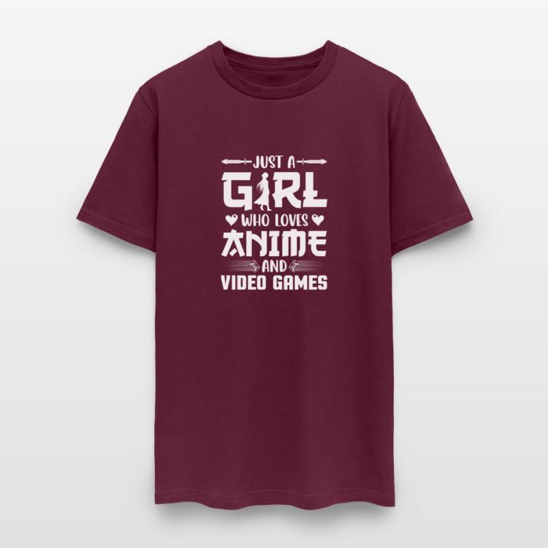 Just A Girl Who Loves Anime And Video Games Shirt