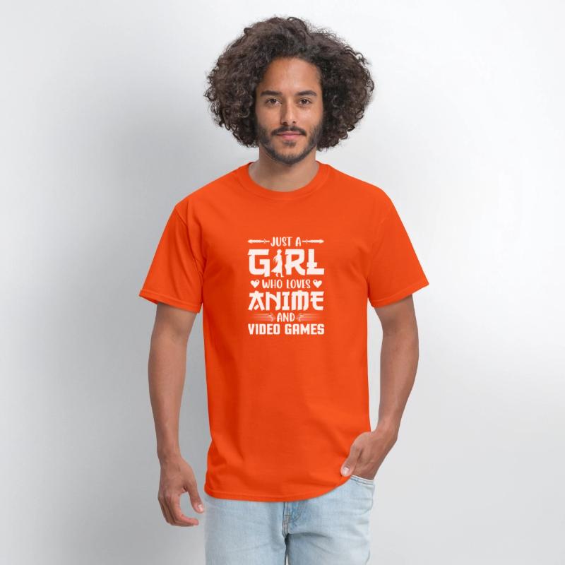 Just A Girl Who Loves Anime And Video Games Shirt