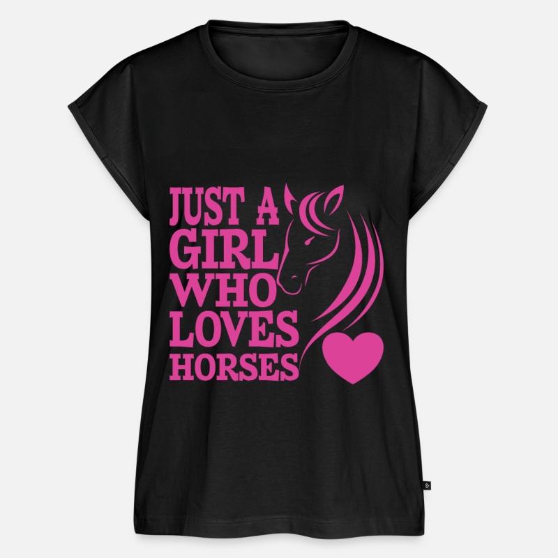 Just A Girl Who Loves Horses - Horse Lover Cowgirl